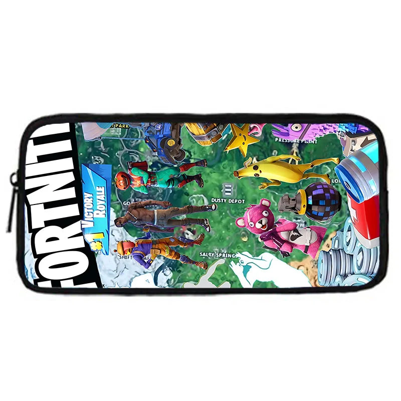 Børnerygsæk med populært spildesign, madtaske og penalhus, skoletaske med stor kapacitet til drenge og piger, perfekt gave F-FortniteS