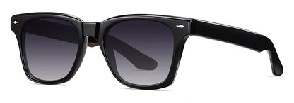Swanwick TR90 retro polarized sunglasses men acetate square sun glasses for women unisex UV400 grey black European style