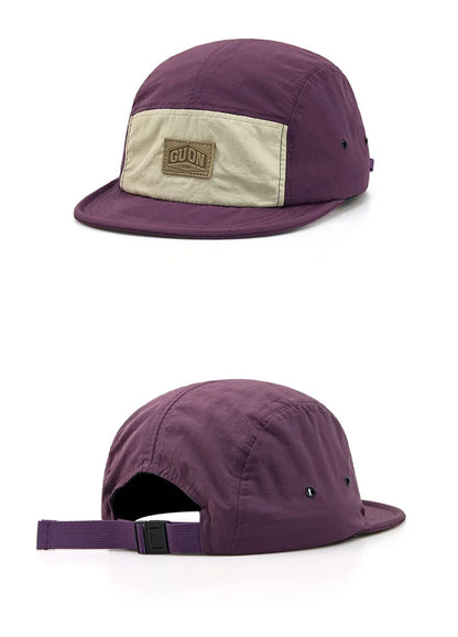 Summer Thin Breathable Quick-drying Baseball Cap Men and Women Outdoor Adventures Sun Protection Short Brim 5-flap Hiking Hats