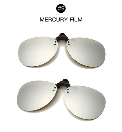 Pilot Polarized Sunglasses Clips Glasses Clip Driving Night Vision Eyeglasses UV400 Outdoor Shades Definition Sun Glasses Clips
