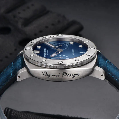 PAGANI DESIGN Men's Mechanical Watch Luxury Sapphire Glass Luminous Automatic Watch 200M Waterproof Stainless Steel Watch