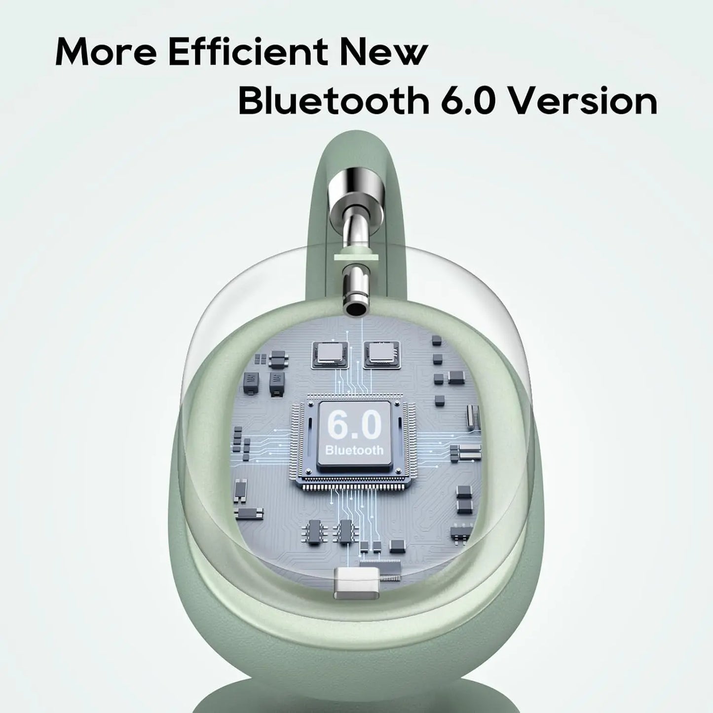 Hybrid Active Noise Cancelling Headphones, Wireless Headphones Bluetooth 6.0 with Transparent Mode, Hi-Res Audio, Deep Bass, Metal