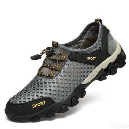 Summer Fashion Breathable Water Wading Men's Shoes Sports and Leisure Running Trend Flat Bottomed Mountaineering Sports Shoes