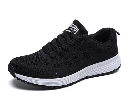 Women's Sneakers 2025 New Fashion Breathable Trainers, Comfortable Sneakers Mesh Fabric Lace-Up, Women's Tennis Shoes