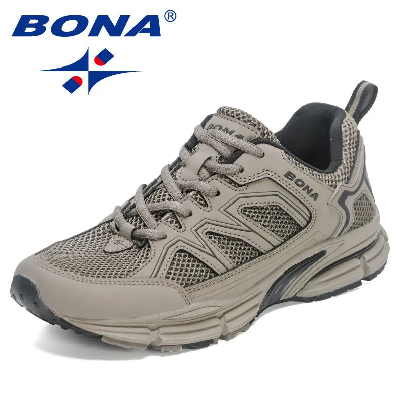 BONA New Designers -juoksukengät Miesten juoksukengät Hengittävät merkkisneakerit Miesten urheilu- ja harjoittelukengät Kävelykengät Hengittävät m