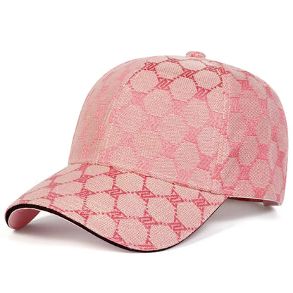 Four Seasons New Sunscreen Three-Line Sewn Baseball Cap Men's And Women's Casual Cap Net Red Distressed 1841 Hat