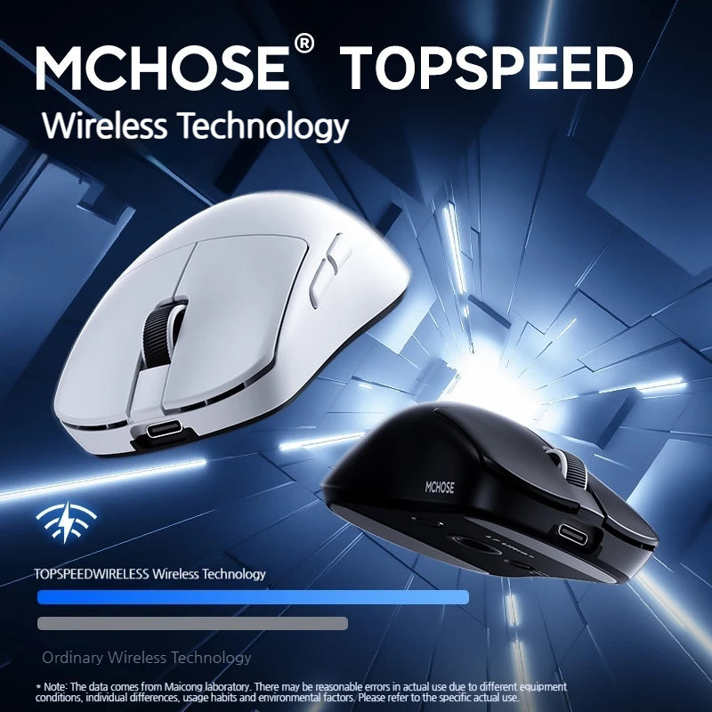 MCHOSE L7 Ultra+ mittelgroße/große Hand-Gaming-Maus E-Sports Paw3950 kabellos, drei Modi, leicht, Office-Dual-Drive-Computermaus