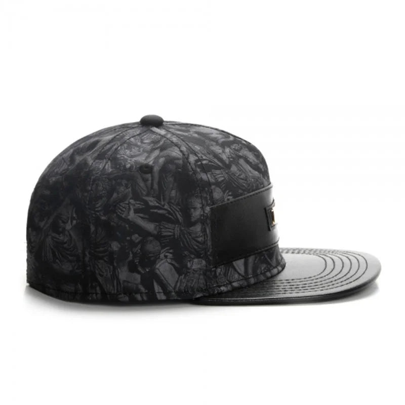 Fashio Brand Leather Cap Baseball Cap for Men Women HipHop Knight Snapback Hat  Kpop Adult Outdoor Casual Designer Gorras Hombre