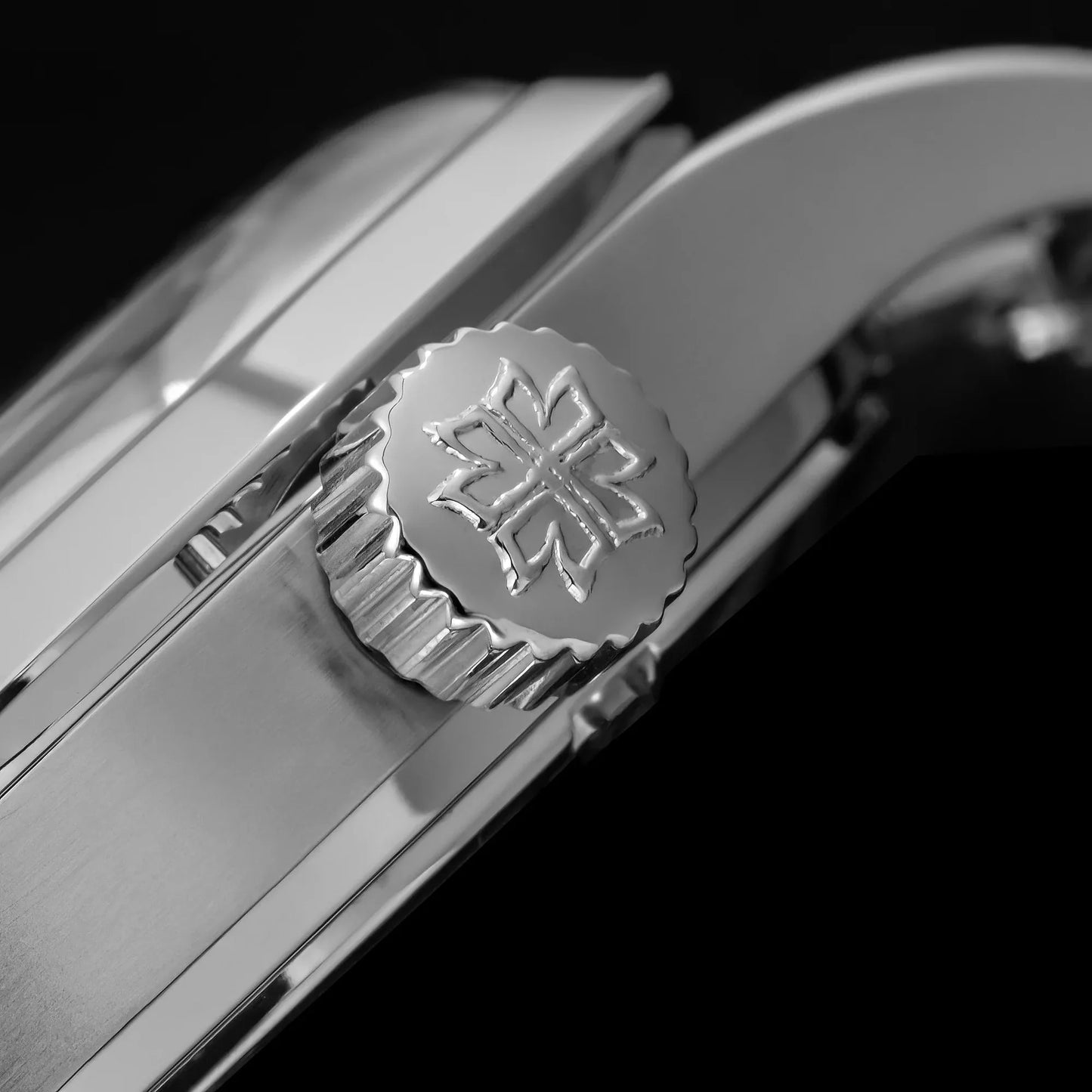 Thron T026 38mm Watch Sapphire Crystal 316L Stainless Steel PT5000/Swiss Ronda Automatic Movement Vintage Style Men's Watch