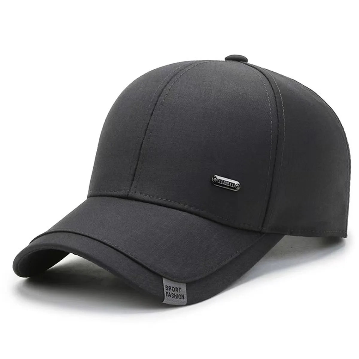 Unisex-Baseballcap mit kleinem Eisen-Label, verstellbare Casual-Outdoor-Kappe für Frühling und Herbst, Sonnenschutz-Sportcap