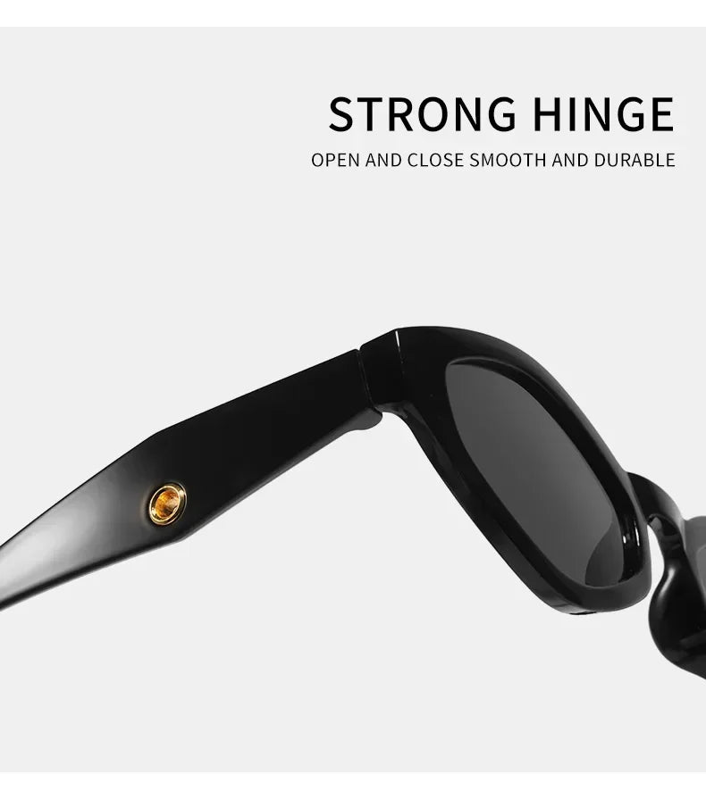 European and American Versatile Irregular Small Frame Sunglasses Fashionable and Trendy UV Resistant Street Photography Glasses