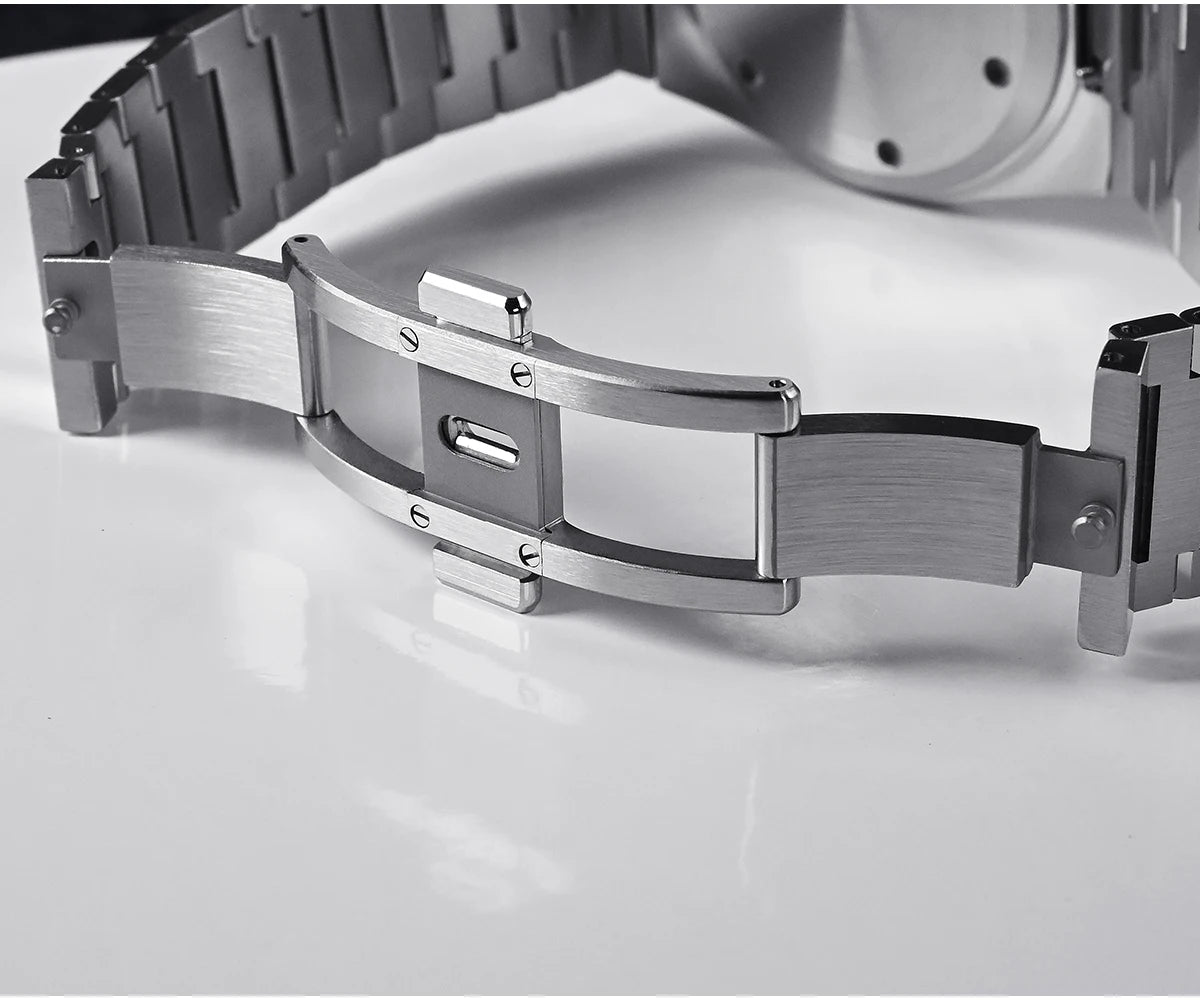 San Martin klassische Herrenuhr 40mm Miyota 9015 Luxus-Dresswatch Automatik-Mechanikuhr mit Schnellwechselarmband SN0023 Reloj