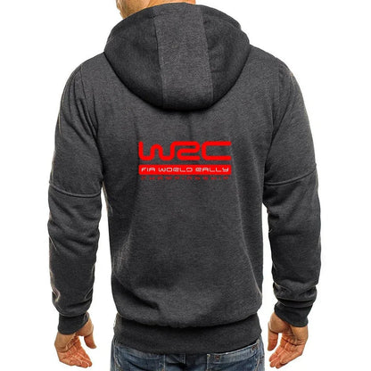 New Spring Autumn Men's World Rally Championship WRC Logo Printing Fashion Hooded Streetwear Casual Zipper High Quality Hoodies, produit gaming premium Fraquane, produits de luxe