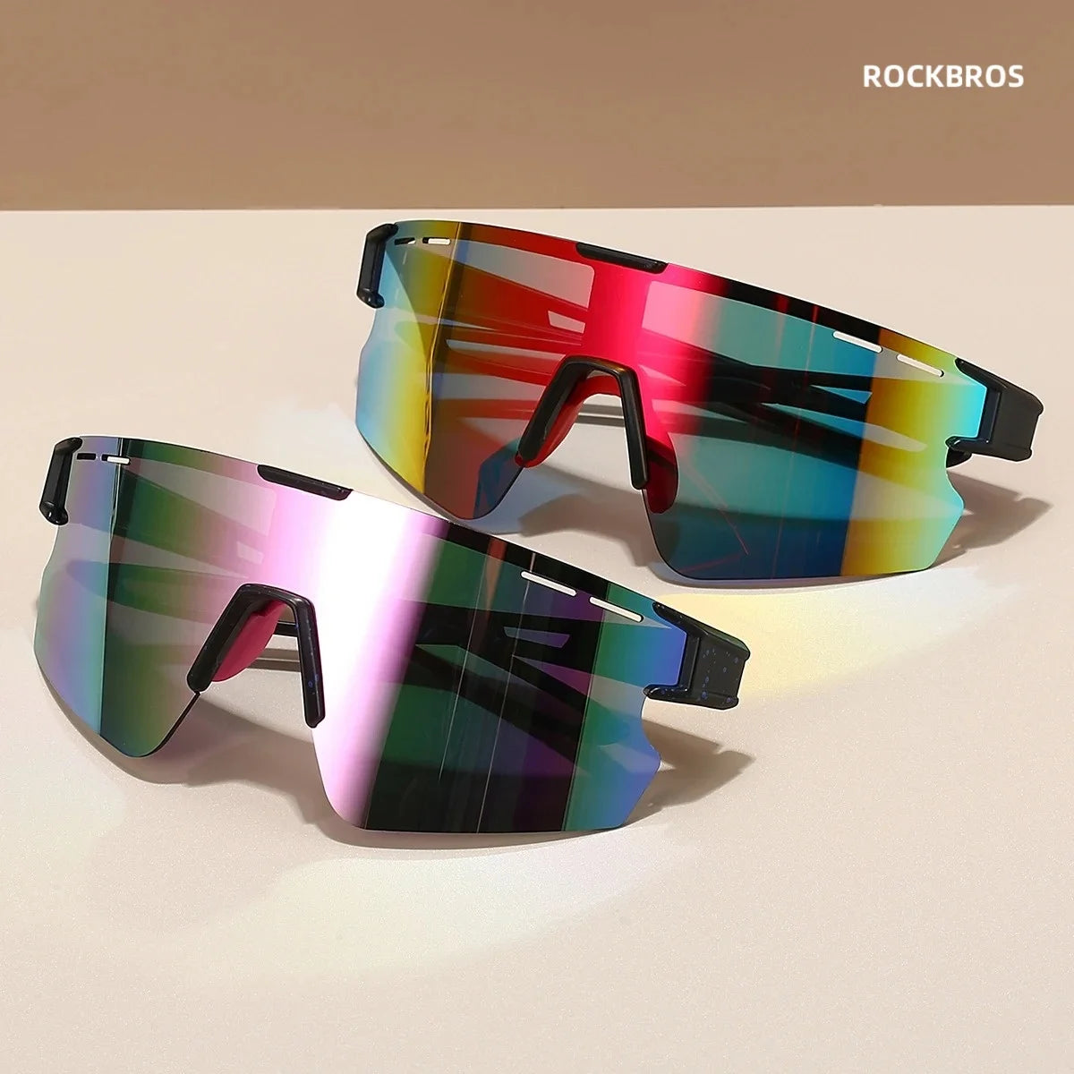 ROCKBROS New Bicycle Glasses, UV400, Anti Stray Light, Suitable for Cycling, Driving, Fishing, Hiking, Etc