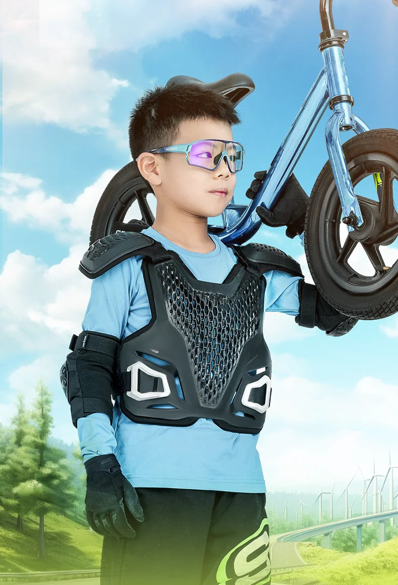 ROCKBROS Kids Polarized Photochromic Cycling Glasses UV400 Protection Outdoor Sports Sunglasses Child MTB Bicycle Eyewear