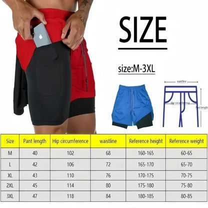 Vegeta Dragon Ball Summer Men Women Fitness 2025 Double-layer Fake Two-piece Loose Sports Training Running Shorts Casual Pants