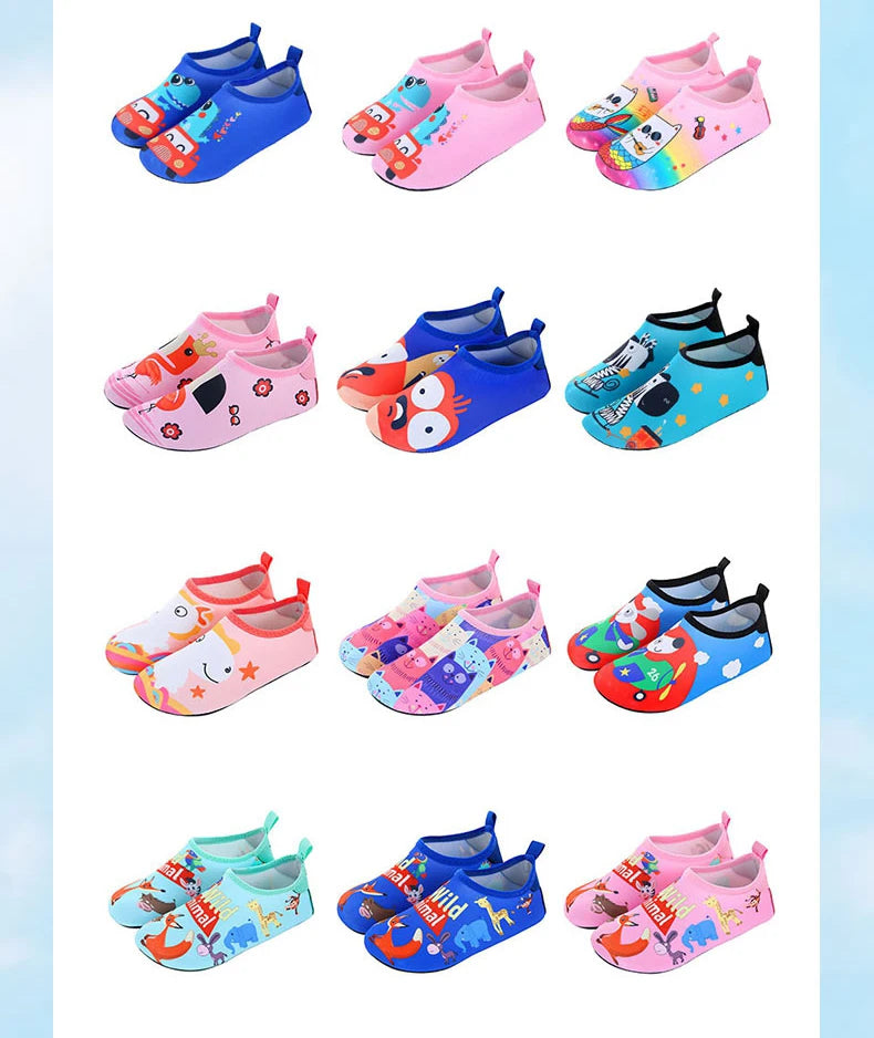 Weiche, faltbare Wasserschuhe für Jungen und Mädchen – Kinder-Strandschuhe für Sommer, Outdoor, Waten, Schwimmen, Surfen und Meer, schnell trocknende Aqua-Schuhe
