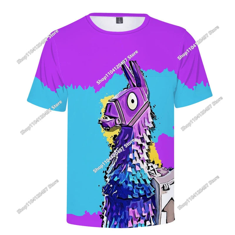 Fortnite-T-Shirt für Herren, Shoot Game Battle Hero, Victory Royale, Kleidung, Kinder-T-Shirts für Jungen und Mädchen von 2-14 Jahren