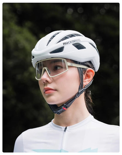 ROCKBROS Cycling Glasses Polarized Photochromic Anti-Fog Sunglasess Windproof Goggles Sport MTB Road Bike Shades
