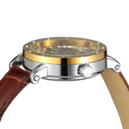 SKROX automatisch mechanisch polshorloge voor heren, skeletmodel met GMT-functie, maanfase en tourbillon – Elegant en origineel luxe horloge uit het topsegment.