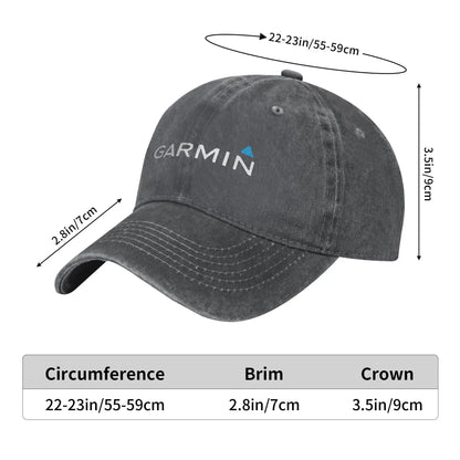 fficial Garmin Original Merchandise Classic  Denim Cap Casual Baseball Caps Adjustable Hat Summer Unisex Baseball Hats