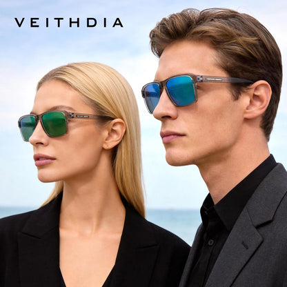 VEITHDIA Polarized UV400 Sunglasses Fashion Photochromic Gradient Mirror Lens Sports Driving Eyeglasses for Men And Women X7919