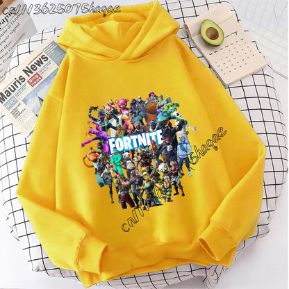 Fortnite Kids Hooded Coats Anime Fortnite Sweatshirts Game Spring Autumn Hoodies Sportswear Children Clothes Gift