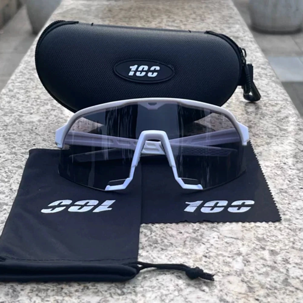 Bicycle Photochromic Sunglasses UV400 HD Lens MTB Cycling Goggles For Men Outdoor Sports Windproof Women Road Bike Glasses