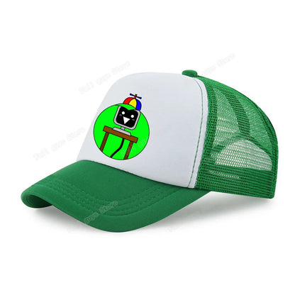 Sprunkis Unisex Baseball Cap Adjustable Summer Parent-child Sunhat Mesh Breathable Outdoor Sport Boy Hip Hop Peaked Hat Gift