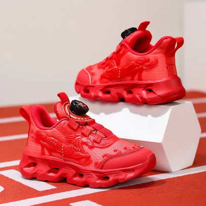 Childrens Sports Shoes Fashionable Mesh Campus Student Cushioning Training Shoes New Breathable Non Slip Daily Jogging Shoes