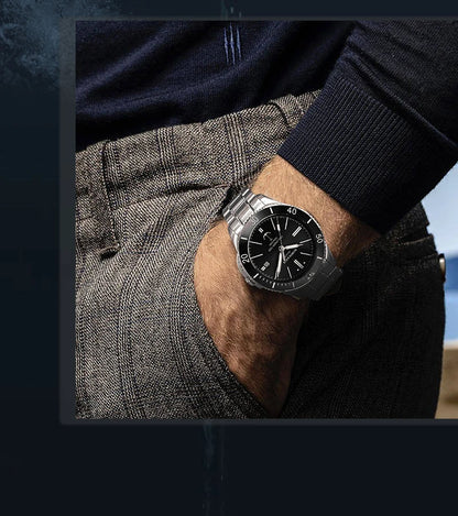 NORTH EDGE ANCHOR 42MM Men Mechanical Wristwatch Luxury Sapphire Glass MIYOTA 8215 Automatic Watches 10bar Waterproof Watch Men