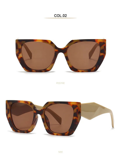 New Retro Designer Oversized Square Sunglasses For Women Men Luxury Brand Fashion Sun Glasses Ins Trending Ladies Shades UV400