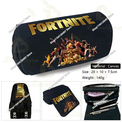 Estojo escolar de grande capacidade Victory Royale Fortnited Peely Llama Hero para meninos e meninas, crianças e adolescentes