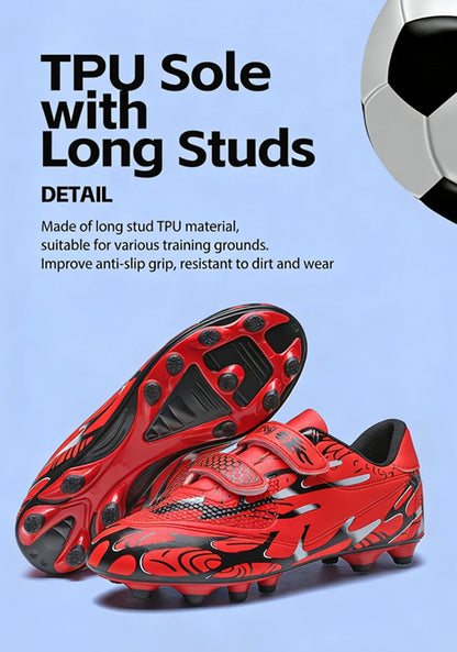 Kinder-Fußballschuhe für die Schule, professionelle Fußballstollen für Rasen, Trainings-Sportschuhe für Jungen, Outdoor- und Futsal-Fußballschuhe 28-38