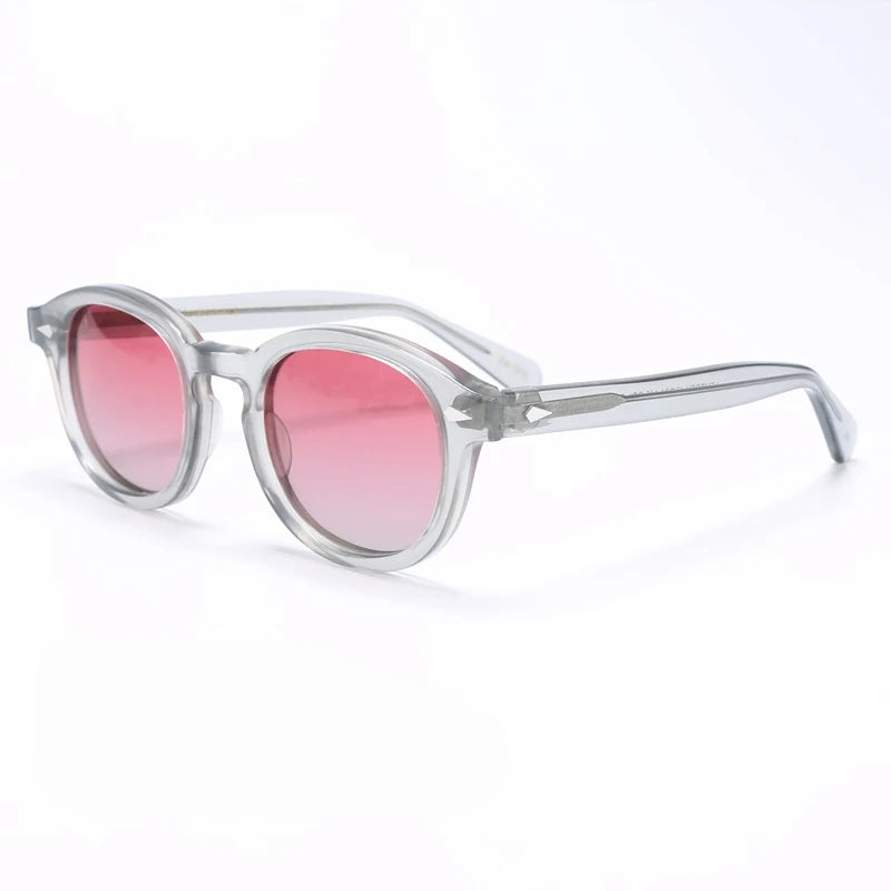 Polarized Sunglasses Men Women Johnny Depp Lemtosh Style Sun Glasses Retro Round Acetate Frame UV400 Lens Oculos