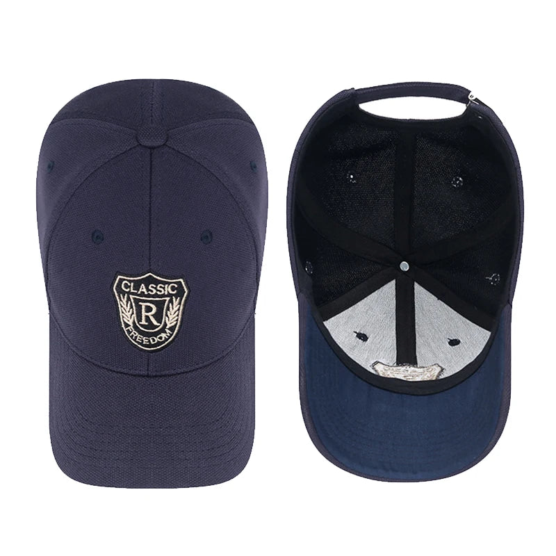 Fashion Mens Womens Pineapple Cloth 'CLASSIC' Letter Element Gold Thread Embroidered Baseball Cap Unisex Casual Sport VisorHat