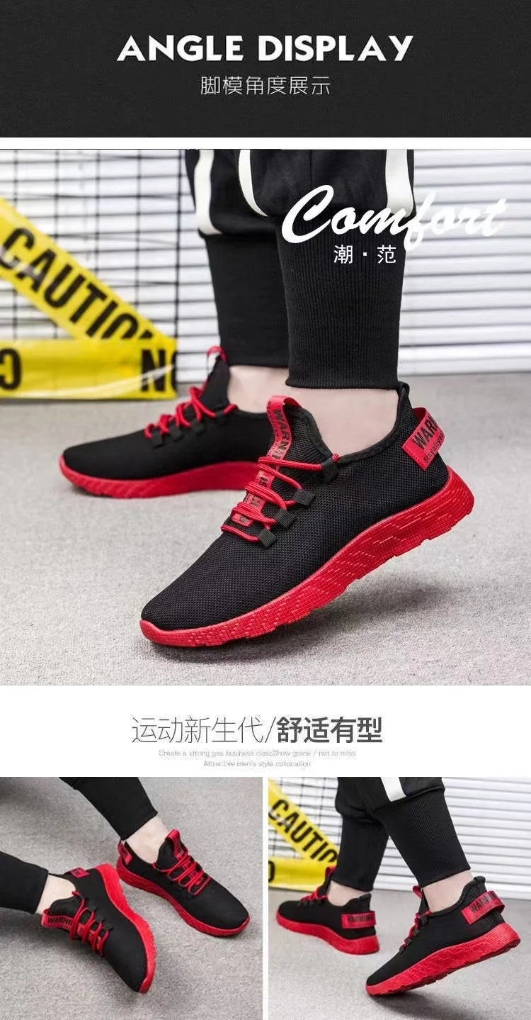 Men's Casual Lightweight Mesh Sports Sneakers Summer Men's Outdoor Soft Sole Breathable Comfortable Fashion Trend Running Shoes