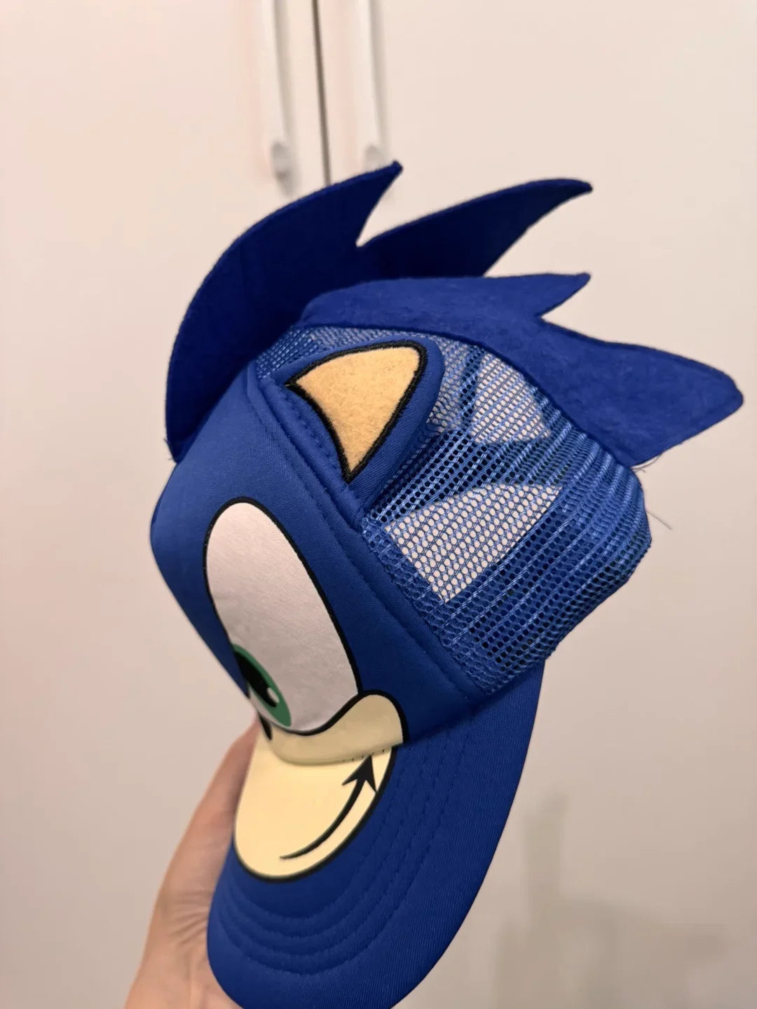 Hot-selling Anime Cartoon Hedgehog Shadow Hat Sonic Character Movable Doll Summer Mesh Hat Baseball Cap Children's Gift