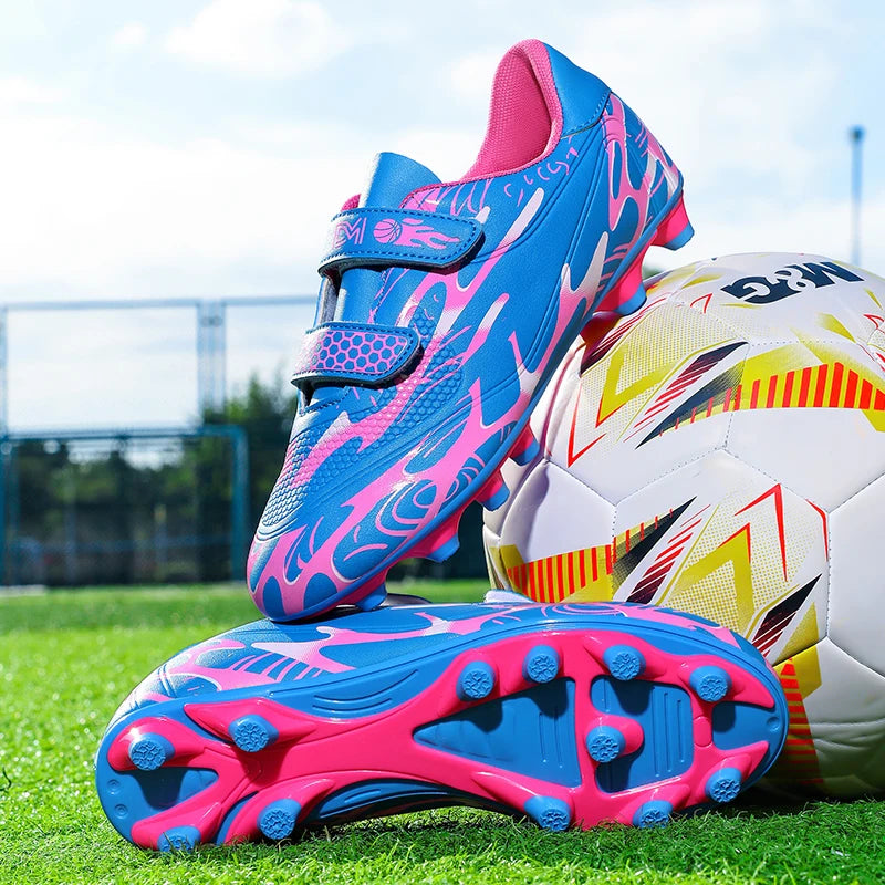 Nouveaux hommes enfants bottes de Football ultralégers garçons chaussures de Football professionnelles crampons antidérapant Match herbe chaussures d'entraînement livraison directe