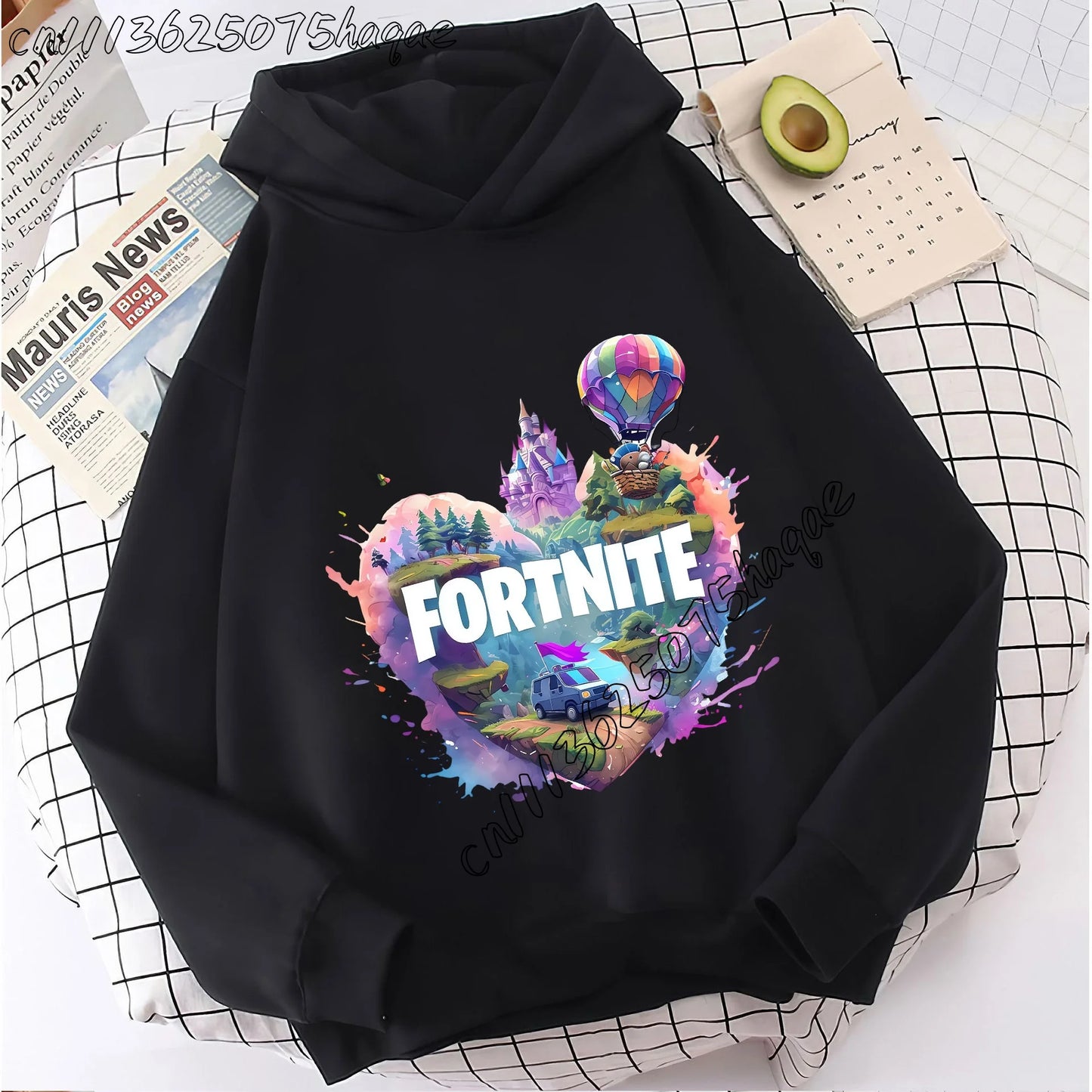 Fortnite Kids Hooded Coats Anime Fortnite Sweatshirts Game Spring Autumn Hoodies Sportswear Children Clothes Gift
