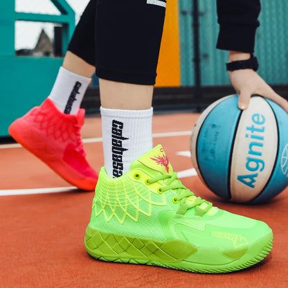 Youth Basketball Shoes for Actual Combat, Outdoor Comfortable Cushioning, Wear-Resistant, Fashionable, Breathable, High Quality
