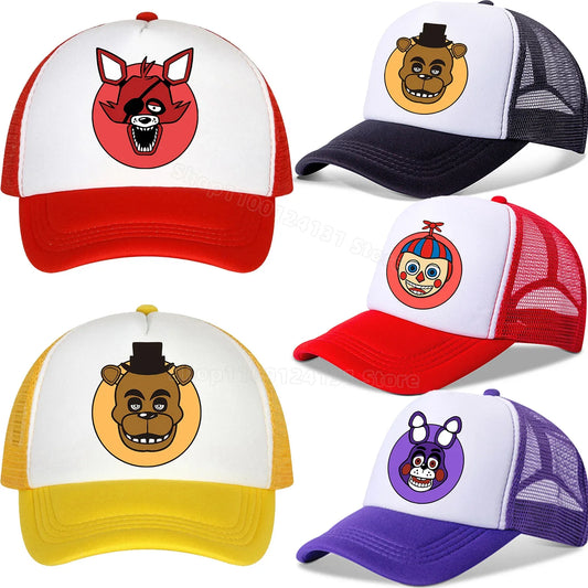 Five Nights At Freddys Baseball Cap for Kid Adult Caps FNAFS Anime Figure Peaked Hat Cotton Summer Hats Fashion Accessories Gift