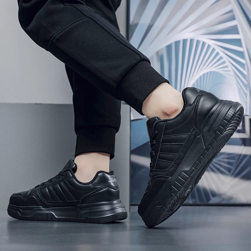 Plus Big Size 50 51 52 Men's Leather Sneakers Casual Sports Shoes Flat Skateboard Shoes Hot Sale for Dropshipping