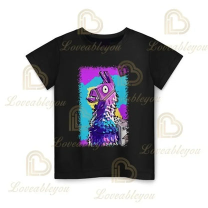 Battle Royale T-Shirt Fortnite T-Shirt Victory Cartoon-Oberteile Teenager-Kleidung Kinder Hero Game Fortress Night 3D Jungen Mädchen T-Shirt