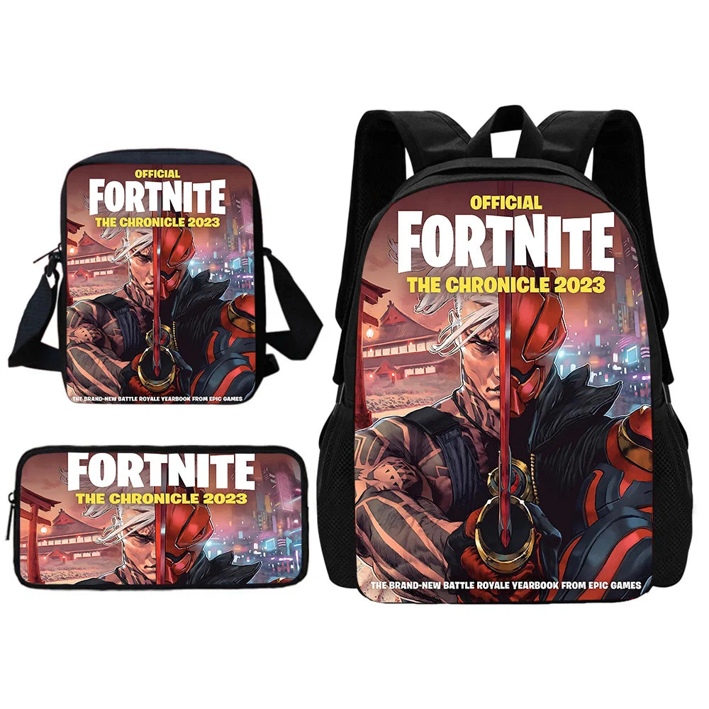 Child School Backpack With Shoulder Bag Pencil Bags School Bags for Hot Game Design-F-FortniteS Boys Girls Best Gift