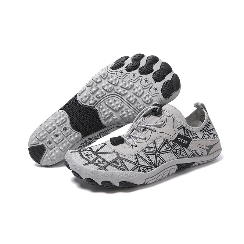 Barefoot shoes, quick-drying non-slip outdoor men's lightweight wading shoes, suitable for beaches, hiking, fitness, sports shoes size 36-4