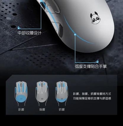 Metaphyuni Metapanda P1 Pro Max Wireless Gaming Mouse PAW3395 Sensor, Lightweight 2.4GHz Ergonomic Wireless Gaming Mouse for PC & Esports