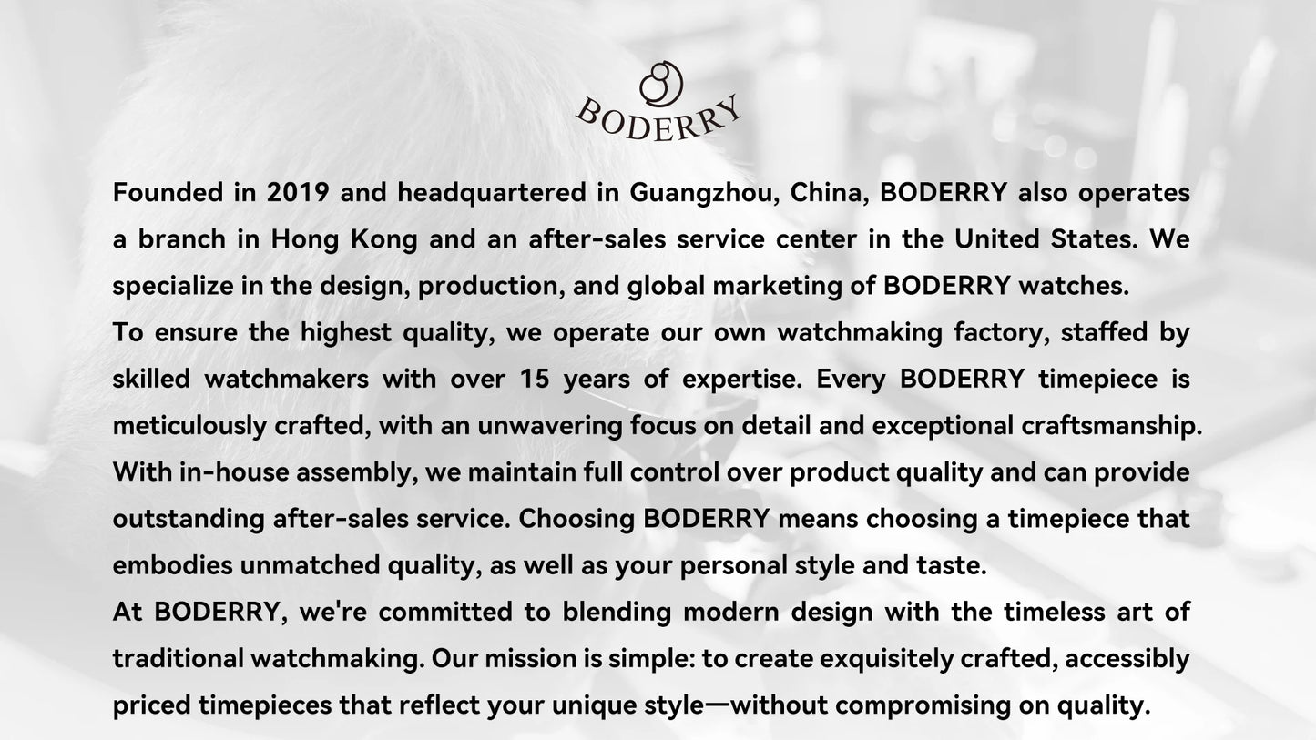 Boderry Field Watch VOYAGER Mens Watches 100M Waterproof Titanium Automatic Luminous For Seiko Movement Wristwatch