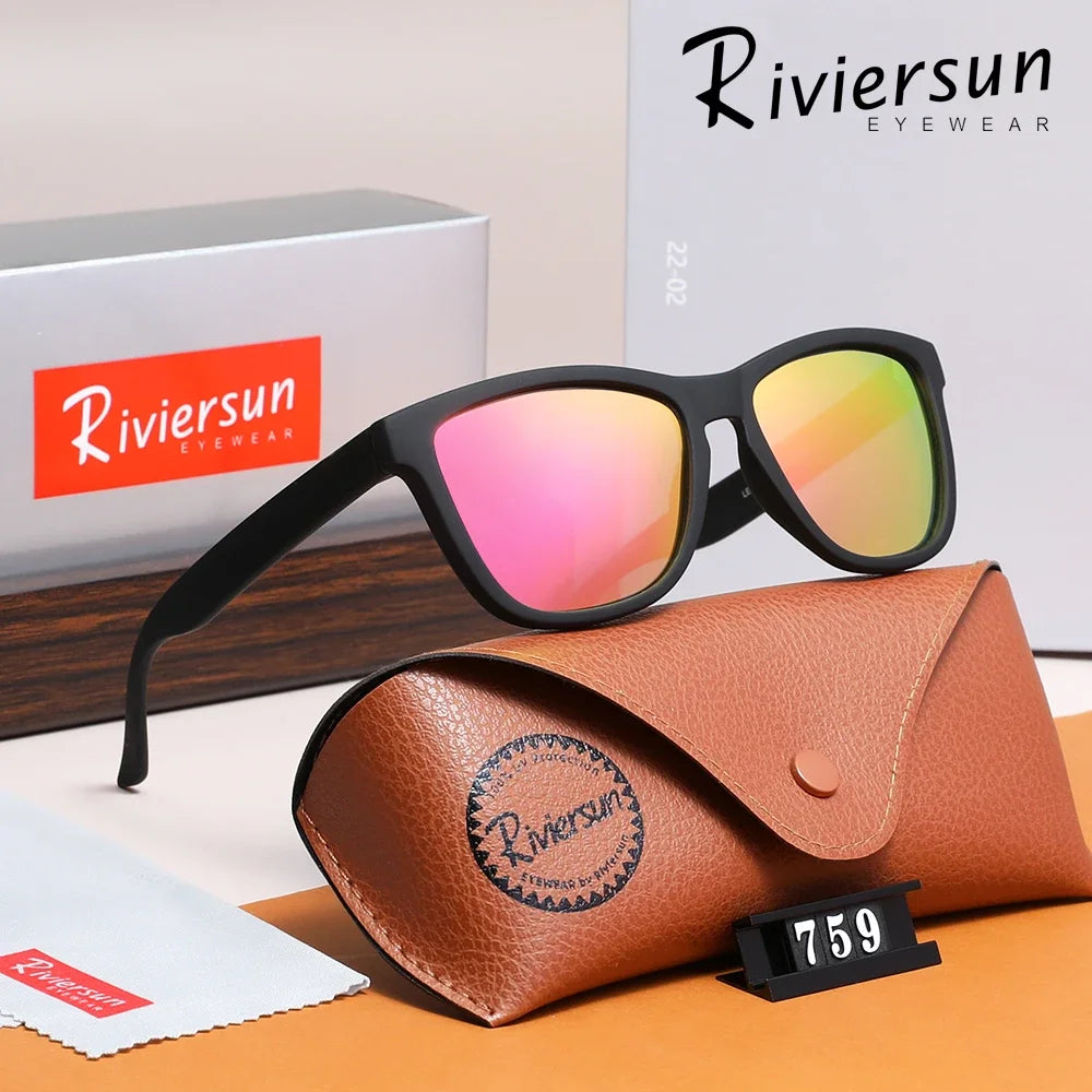 Square Frame Sunglasses Polarized UV400 Casual Men Women Driving Glasses Ultralight Unisex