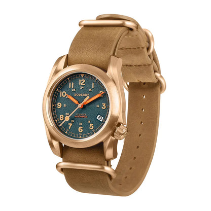 Boderry Field Watch VOYAGER Mens Watches 100M Waterproof Titanium Automatic Luminous For Seiko Movement Wristwatch
